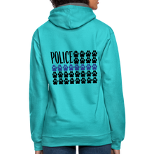 Load image into Gallery viewer, K9s Lead the Way - Police - Contrast Hoodie - scuba blue/asphalt