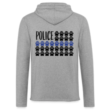 Load image into Gallery viewer, K9s Lead the Way - Police - Unisex Lightweight Terry Hoodie - heather gray