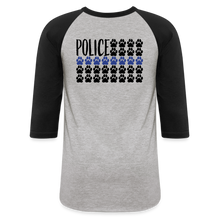 Load image into Gallery viewer, K9s Lead the Way - Police - Baseball T-Shirt - heather gray/black