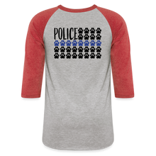 Load image into Gallery viewer, K9s Lead the Way - Police - Baseball T-Shirt - heather gray/red