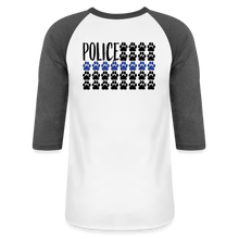 Load image into Gallery viewer, K9s Lead the Way - Police - Baseball T-Shirt - white/charcoal
