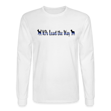 Load image into Gallery viewer, K9s Lead the Way - Police - Men's Long Sleeve T-Shirt - white