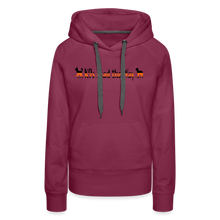 Load image into Gallery viewer, K9s Lead the Way - SAR - Women’s Premium Hoodie - burgundy