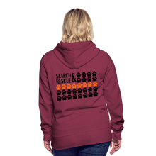 Load image into Gallery viewer, K9s Lead the Way - SAR - Women’s Premium Hoodie - burgundy