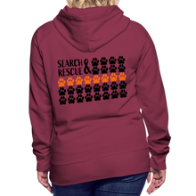 Load image into Gallery viewer, K9s Lead the Way - SAR - Women’s Premium Hoodie - burgundy