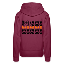 Load image into Gallery viewer, K9s Lead the Way - SAR - Women’s Premium Hoodie - burgundy