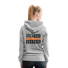 Load image into Gallery viewer, K9s Lead the Way - SAR - Women’s Premium Hoodie - heather grey