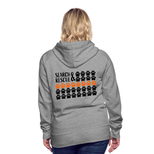 Load image into Gallery viewer, K9s Lead the Way - SAR - Women’s Premium Hoodie - heather grey