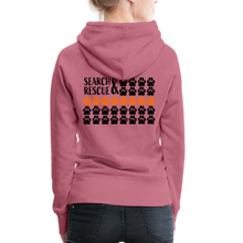 Load image into Gallery viewer, K9s Lead the Way - SAR - Women’s Premium Hoodie - mauve