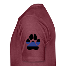 Load image into Gallery viewer, K9s Lead the Way - Police - Men's Premium T-Shirt - heather burgundy