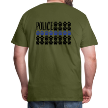 Load image into Gallery viewer, K9s Lead the Way - Police - Men's Premium T-Shirt - olive green