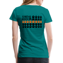 Load image into Gallery viewer, K9s Lead the Way - SAR - Women’s Premium T-Shirt - teal