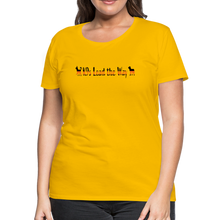 Load image into Gallery viewer, K9s Lead the Way - SAR - Women’s Premium T-Shirt - sun yellow