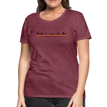 Load image into Gallery viewer, K9s Lead the Way - SAR - Women’s Premium T-Shirt - heather burgundy