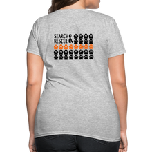 Load image into Gallery viewer, K9s Lead the Way - SAR - Women's T-Shirt - heather gray