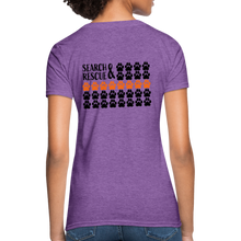 Load image into Gallery viewer, K9s Lead the Way - SAR - Women's T-Shirt - purple heather