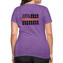 Load image into Gallery viewer, K9s Lead the Way - SAR - Women's T-Shirt - purple heather