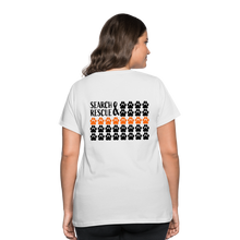 Load image into Gallery viewer, K9s Lead the Way - SAR - Women’s Curvy T-Shirt - white
