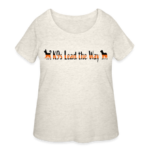 Load image into Gallery viewer, K9s Lead the Way - SAR - Women’s Curvy T-Shirt - heather oatmeal