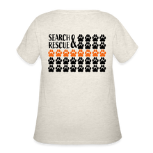 Load image into Gallery viewer, K9s Lead the Way - SAR - Women’s Curvy T-Shirt - heather oatmeal