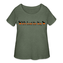 Load image into Gallery viewer, K9s Lead the Way - SAR - Women’s Curvy T-Shirt - heather military green