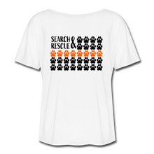 Load image into Gallery viewer, K9s Lead the Way - SAR - Women’s Flowy T-Shirt - white