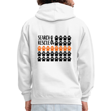 Load image into Gallery viewer, K9s Lead the Way - SAR - Contrast Hoodie - white/gray