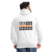 Load image into Gallery viewer, K9s Lead the Way - SAR - Contrast Hoodie - white/gray
