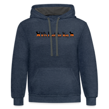 Load image into Gallery viewer, K9s Lead the Way - SAR - Contrast Hoodie - indigo heather/asphalt