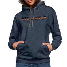 Load image into Gallery viewer, K9s Lead the Way - SAR - Contrast Hoodie - indigo heather/asphalt