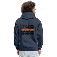 Load image into Gallery viewer, K9s Lead the Way - SAR - Contrast Hoodie - indigo heather/asphalt