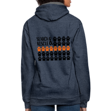 Load image into Gallery viewer, K9s Lead the Way - SAR - Contrast Hoodie - indigo heather/asphalt