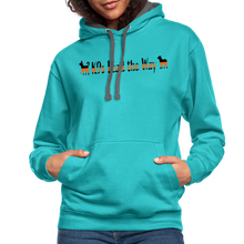 Load image into Gallery viewer, K9s Lead the Way - SAR - Contrast Hoodie - scuba blue/asphalt
