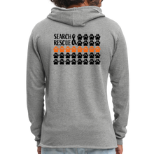 Load image into Gallery viewer, K9s Lead the Way - SAR - Unisex Lightweight Terry Hoodie - heather gray