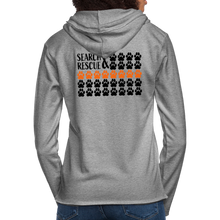 Load image into Gallery viewer, K9s Lead the Way - SAR - Unisex Lightweight Terry Hoodie - heather gray
