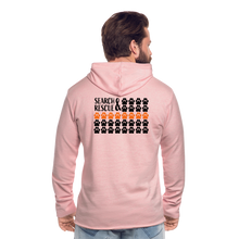 Load image into Gallery viewer, K9s Lead the Way - SAR - Unisex Lightweight Terry Hoodie - cream heather pink