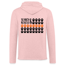 Load image into Gallery viewer, K9s Lead the Way - SAR - Unisex Lightweight Terry Hoodie - cream heather pink