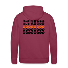 Load image into Gallery viewer, K9s Lead the Way - SAR - Men’s Premium Hoodie - burgundy