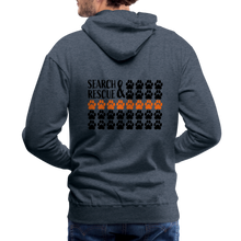 Load image into Gallery viewer, K9s Lead the Way - SAR - Men’s Premium Hoodie - heather denim
