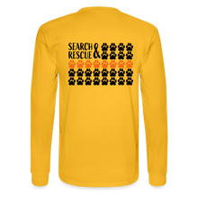 Load image into Gallery viewer, K9s Lead the Way - SAR - Men's Long Sleeve T-Shirt - gold