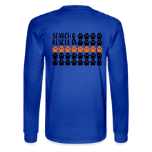 Load image into Gallery viewer, K9s Lead the Way - SAR - Men's Long Sleeve T-Shirt - royal blue