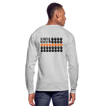 Load image into Gallery viewer, K9s Lead the Way - SAR - Men's Long Sleeve T-Shirt - heather gray