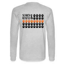 Load image into Gallery viewer, K9s Lead the Way - SAR - Men's Long Sleeve T-Shirt - heather gray