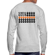 Load image into Gallery viewer, K9s Lead the Way - SAR - Men's Long Sleeve T-Shirt - heather gray
