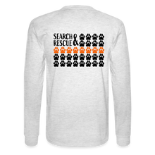 Load image into Gallery viewer, K9s Lead the Way - SAR - Men's Long Sleeve T-Shirt - light heather gray