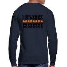 Load image into Gallery viewer, K9s Lead the Way - SAR - Men's Long Sleeve T-Shirt - navy
