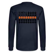 Load image into Gallery viewer, K9s Lead the Way - SAR - Men's Long Sleeve T-Shirt - navy