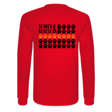 Load image into Gallery viewer, K9s Lead the Way - SAR - Men's Long Sleeve T-Shirt - red