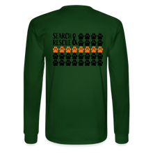 Load image into Gallery viewer, K9s Lead the Way - SAR - Men's Long Sleeve T-Shirt - forest green