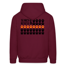 Load image into Gallery viewer, K9s Lead the Way - SAR - Men's Hoodie - burgundy